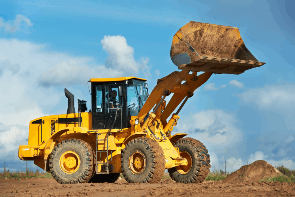 pelleteuse chantier