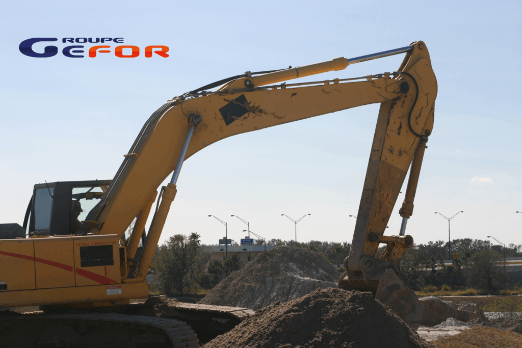 métier de pelliste ou conducteur de pelle de chantier