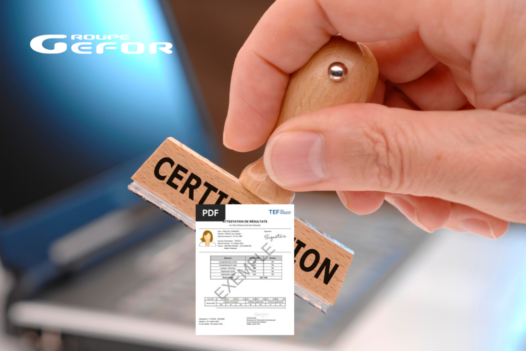 attestation tef